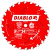 DIABLO 5-3/8 in. x 24-Tooth x 10 mm Arbor Framing Trim Saw Blade