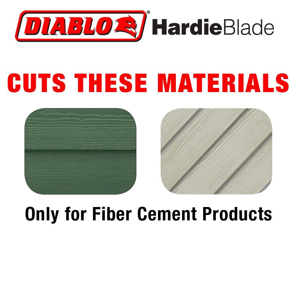 DIABLO 12 in. x 8-Tooth Polycrystalline Diamond (PCD) Tipped James Hardie/Fiber Cement Cutting Saw Blade