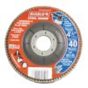 DIABLO 4-1/2 in. 40-Grit Steel Demon Grinding and Polishing Flap Disc with Type 29 Conical Design (5-Pack)