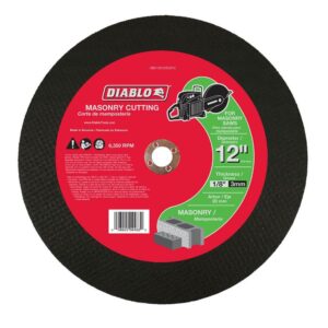 DIABLO 12 in. x 1/8 in. x 20 mm Masonry High Speed Cut-Off Disc