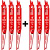 DIABLO 9 in. 6/9 TPI Demo Demon Carbide General Purpose Reciprocating Saw Blade (3-Pack) with 3 Bonus Carbide Blades