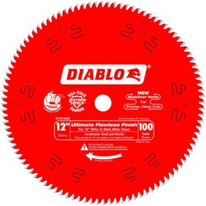 DIABLO 12 in. x 100-Teeth Ultimate Polished Finish Saw Blade