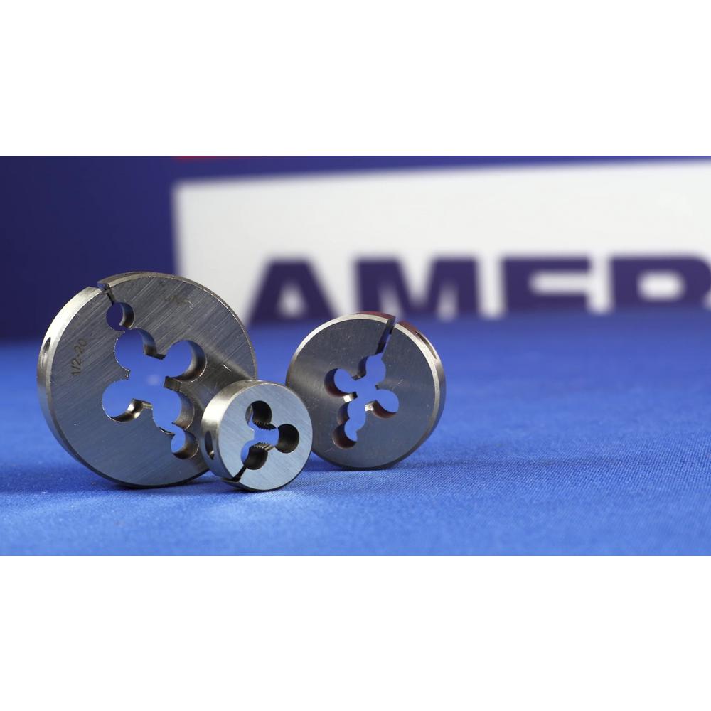 Drill America m4.5 x 0.75 x 13/16 in. O.D. High Speed Steel Round Threading Adjustable Die