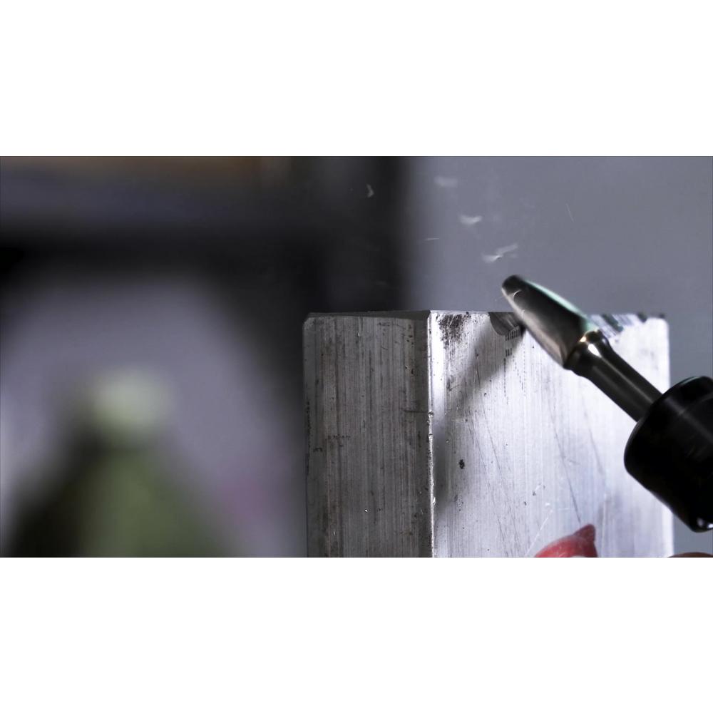 Drill America 7/16 in. x 1 in. Tree Radius End Solid Carbide Burr Rotary File Bit with 1/4 in. Shank