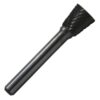 Drill America 1/2 in. x 1/2 in. Inverted Cone Solid Carbide Burr Rotary File Bit with 1/4 in. Shank