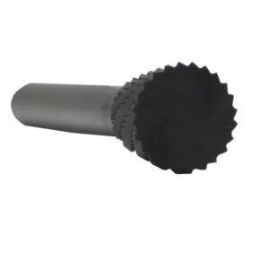 Drill America 1/2 in. x 1/2 in. Inverted Cone Solid Carbide Burr Rotary File Bit with 1/4 in. Shank