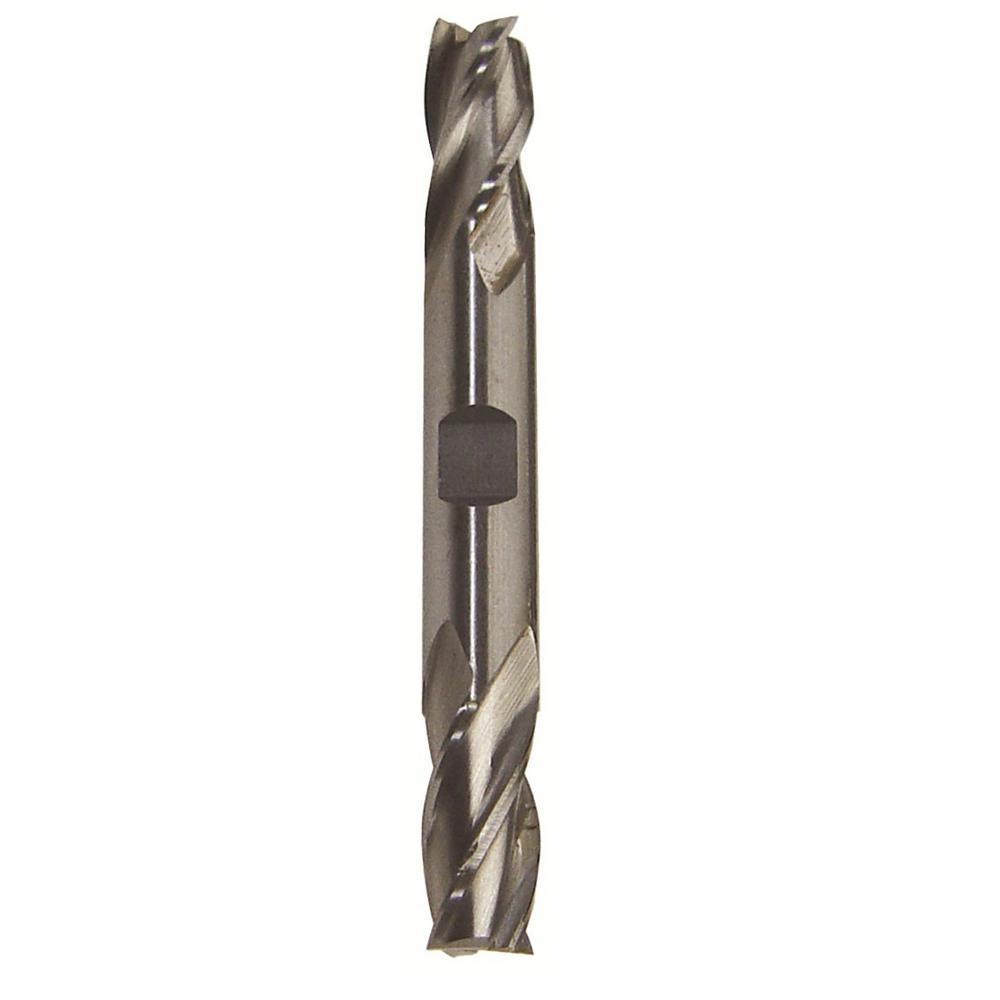 Drill America 1/4 in. x 3/8 in. Shank High Speed Steel Double End Mill Specialty Bit with 4-Flute