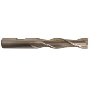 Drill America 1/2 in. High Speed Steel End Mill Specialty Bit with 2-Flutes and 1/2 in. Shank