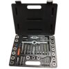Drill America #4 - 1/2 in. Round Dies Carbon Steel NC and NF Tap and Die Set (40-Piece)