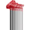 Eklind 9 in. Series Cushion Grip Hex T-Key Set with Pouch Sizes 3/32 in. to 3/8 in. (10-Piece)