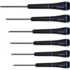 Eklind Ball-Hex Series PSD Precision Screwdriver Set with Pouch Sizes 1.3 mm to 4 mm (6-Piece)