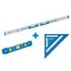 Empire 48 in. Aluminum Magnetic I-Beam Level with Aluminum Rafter Square and Torpedo Level