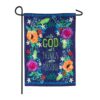 Evergreen 18 in. x 12.5 in. All Things Are Possible Garden Burlap Flag