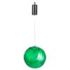 Evergreen 8 in. Green Shatterproof LED Ball Outdoor Safe Battery Operated Christmas Ornament
