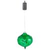 Evergreen 8 in. Green Shatterproof LED Teardrop Outdoor Safe Battery Operated Christmas Ornament