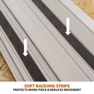 Evolution Power Tools 55 in. Circular Saw Track with Clamps, Glide Strips and Carry Bag