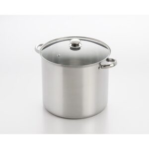 ExcelSteel 20 qt. Stainless Steel Stock Pot with Glass Lid