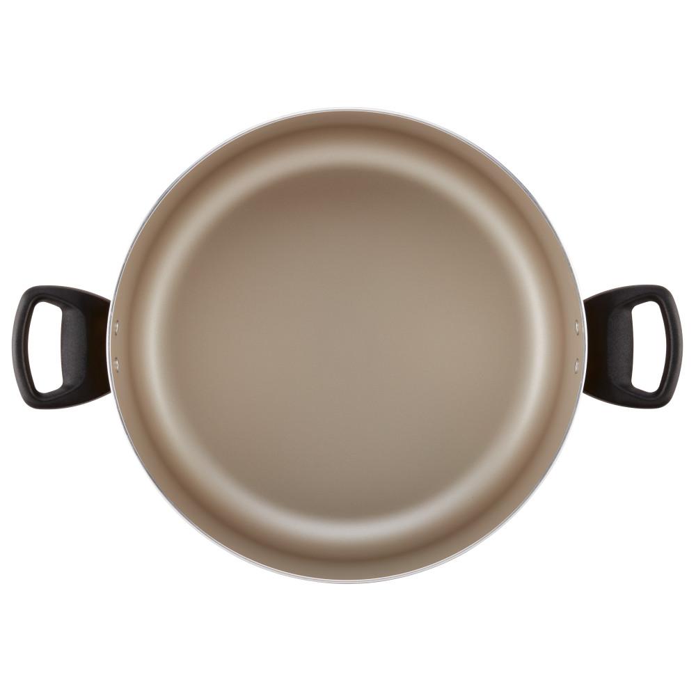 Farberware Promotional 10.5 qt. Aluminum Nonstick Stock Pot in Copper with Glass Lid