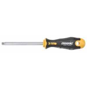 Felo R-GO 1/4 in. Stubby Ergonic Ratchet Multi-Tools Set MM and Inch (27-Piece)