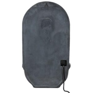 Sunnydaze Decor Messina Resin Florentine Solar Outdoor Wall Fountain with Battery Backup