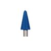 Foredom 9/16 in. x1 in. Taper Shape Blue fine grit Tungsten Carbide Wood Carving bur with 1/4 in. Dia Shank