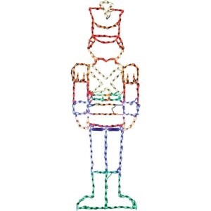 Fraser Hill Farm 6 ft. 272-Light Multi-Color Toy Soldier Novelty Light