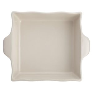 Ayesha Curry Home Collection 8 in. x 8 in. French Vanilla Ceramic Square Baker
