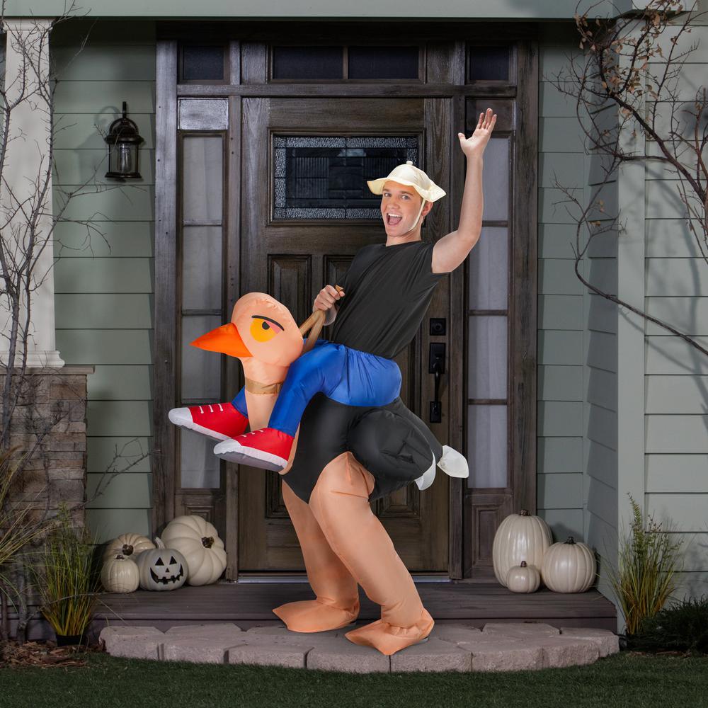 Gemmy Adult Inflatable Ollie Ostrich Costume