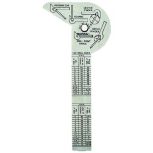 General Tools Pocket-Sized 6-in-1 Multi Use Rule and Gage