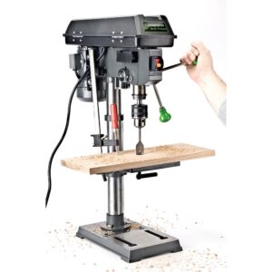 Genesis 4.1-Amp 10 in. 5-Speed Drill Press with 5/8 in. Chuck, Work Light, and Table Rotatable 360° and Tiltable 45°
