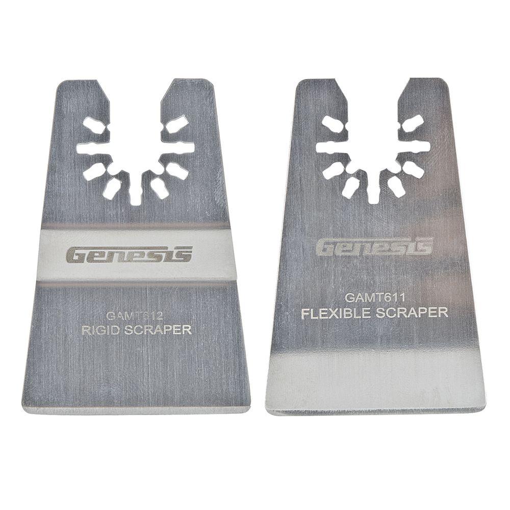 Genesis Universal Quick-Fit Scraper Blade Set with Rigid Scraper and Flexible Scraper (2-Piece)
