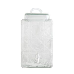 Gibson Home Jewelite 320 oz. Clear Glass Drink Dispenser with Silver Spigot