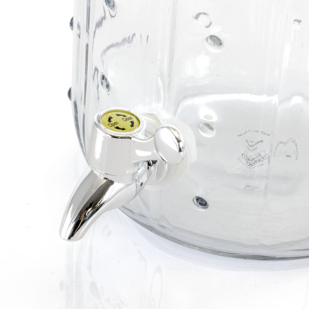 Gibson Home Cactus Cooler 1.3 Gal. Glass Drink Dispenser