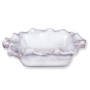Abigails Fleur De Lis White Ceramic Fruit/Cheese Plate