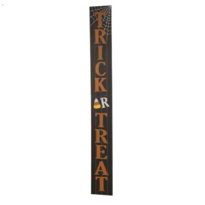 Glitzhome 59.68 in. H Wooden Trick Or Treat Porch Sign (KD)