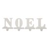 Glitzhome 5.91 in. H Wooden/Metal NOEL Stocking Holder (Set of 4)