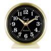 Equity by La Crosse 4 in. Round Analog Wind-Up Bell Metal Alarm Clock