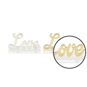 LITTON LANE 6 in. x 3 in. Modern Gold and Silver Aluminum 