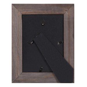 DesignOvation Museum 5 in. x 7 in. Matted to 3.5 in. x 5 in. Gray Picture Frame (Set of 4)