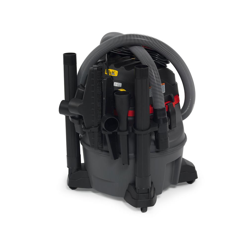 RIDGID 14 Gal. 2-Stage HEPA Commercial Wet/Dry Shop Vacuum with Filter, Dust Bag, Professional Hose and Accessories