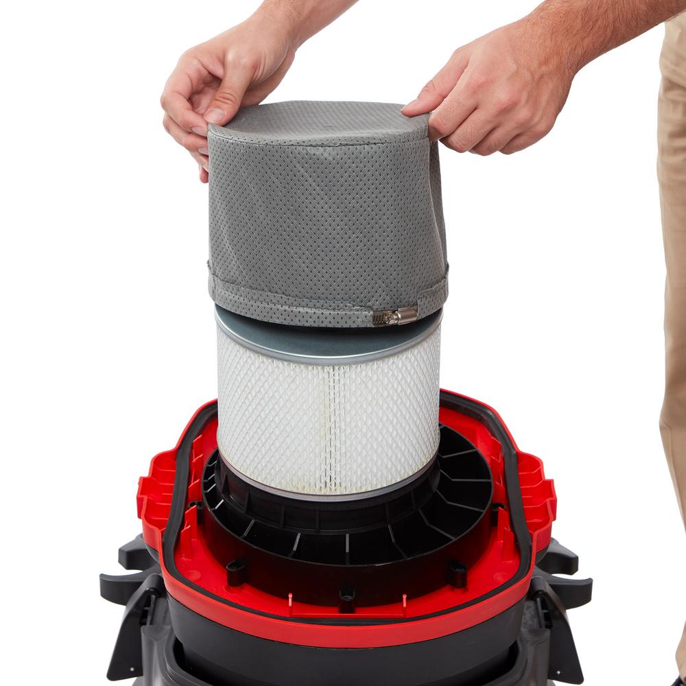 RIDGID 14 Gal. 2-Stage HEPA Commercial Wet/Dry Shop Vacuum with Filter, Dust Bag, Professional Hose and Accessories