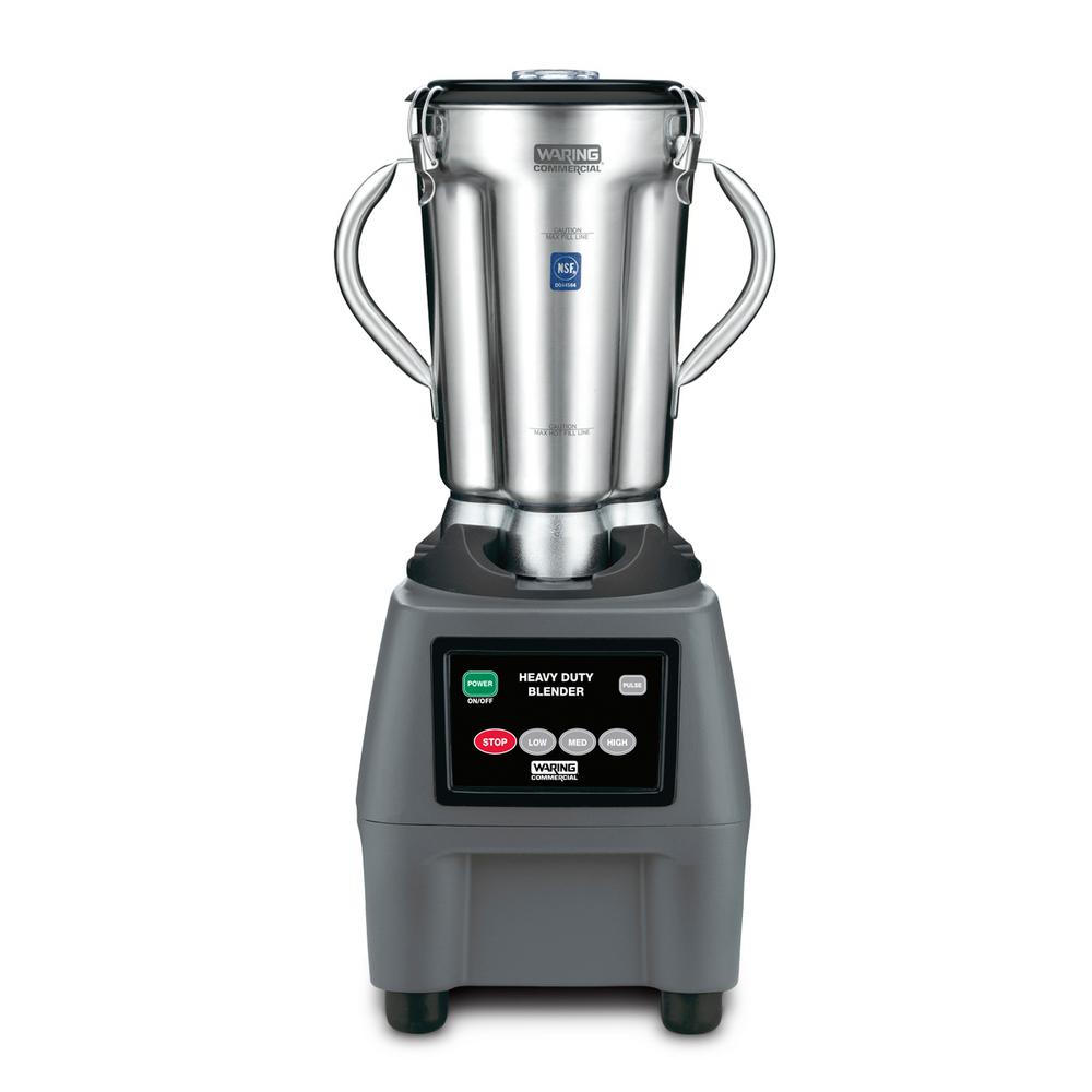 Waring Commercial CB15 128 oz. 3-Speed Grey Blender with 3.75 HP and Electronic Touchpad Controls