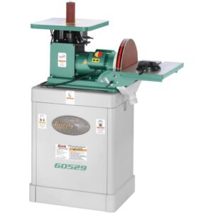 Grizzly Industrial 10-Amp 12 in. Corded Oscillating Spindle Disc Sander