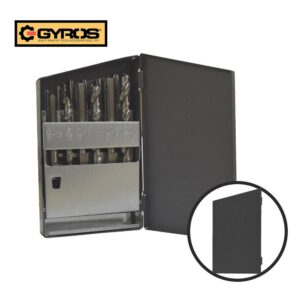 Gyros High Speed Steel Coarse Tap and Drill Bit Set (18-Piece)