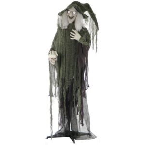 Haunted Hill Farm 6 ft. Animatronic Talking Witch Halloween Prop