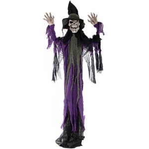 Haunted Hill Farm 6 ft. Skeleton Witch Halloween Prop