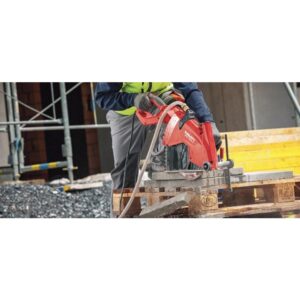 Hilti 12 in. 23 Amp Hand Held Corded DCH 300-X Diamond Cutting Saw with 2 SPS Universal Blades and Twist Lock