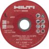 Hilti 5.0 in. x 0.045 in. x 7/8 in. AC-D SPX Type 1 Flat Ultimate Zirconium Cutting Disc (25-Pack)