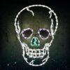 HOLIDYNAMICS HOLIDAY LIGHTING SOLUTIONS 37 in. Lighted LED Skull