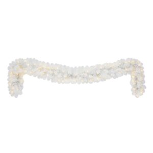 Home Accents Holiday 9 ft. Uptown Pre-Lit LED Artificial Christmas Garland with 180 Tips and 100 Warm White Micro Dot Lights